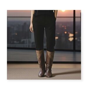 Vintage 70’s: Beltrami ☏ Snakeskin Inlay Boots ☏ Slouchy Cognac Leather ☏ 6.5M